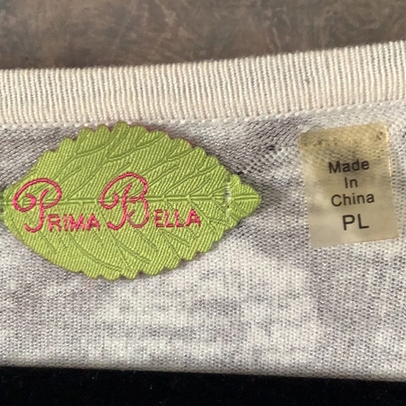 PRIMA BELLA cardigan black white with stones button front soft warm size… - Picture 4 of 8